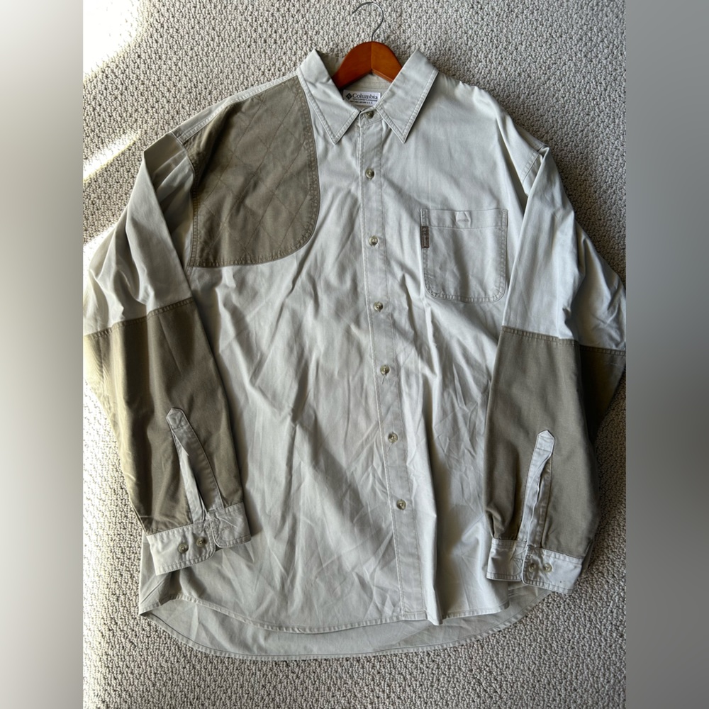 Men’s Columbia, long sleeve shirt, 100% cotton